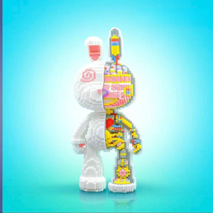 Animal Graffiti Skeleton Rabbit Micro Building Blocks Set